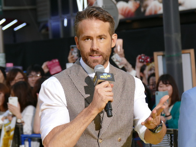 映画『名探偵ピカチュウ』ワールドプレミア“稲妻”イエローカーペットライアン・レイノルズ