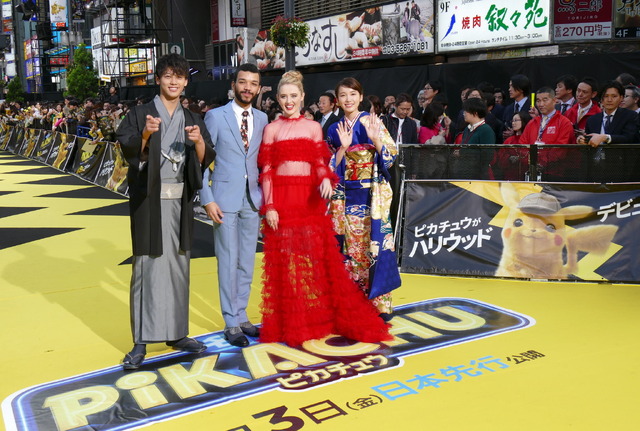 映画『名探偵ピカチュウ』ワールドプレミア“稲妻”イエローカーペット