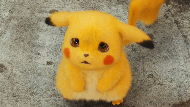 驚くピカチュウ『名探偵ピカチュウ』（C）2019 Legendary and Warner Bros. Entertainment, Inc. All Rights Reserved.（C）2019 Pokemon