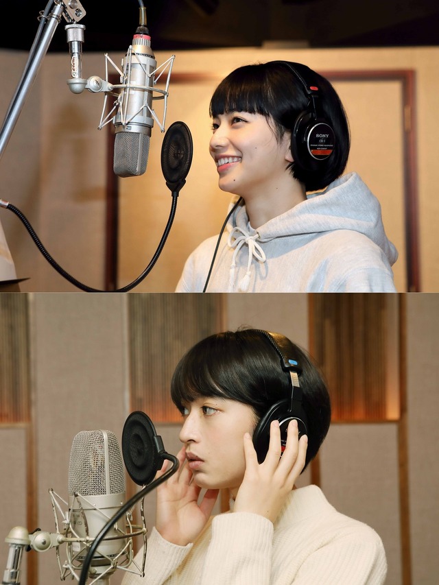 レコーディングに挑むハルレオ（C） 2019「さよならくちびる」製作委員会