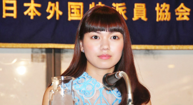 二階堂ふみ／『ほとりの朔子』外国人特派員協会・会見