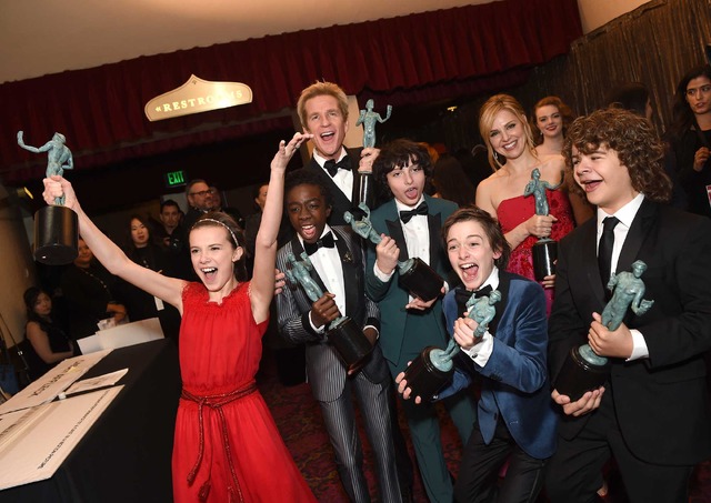 「ストレンジャー・シングス 未知の世界」キャスト陣(C)Getty Images