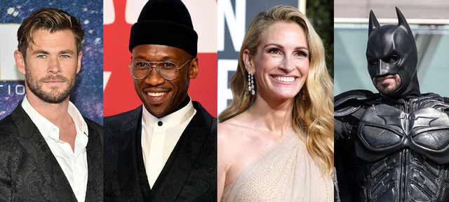 クリス・ヘムズワース＆マハーシャラ・アリ＆ジュリア・ロバーツ＆バットマン (C) Getty Images