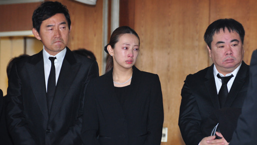 12月24日、森田芳光監督の葬儀・告別式にて