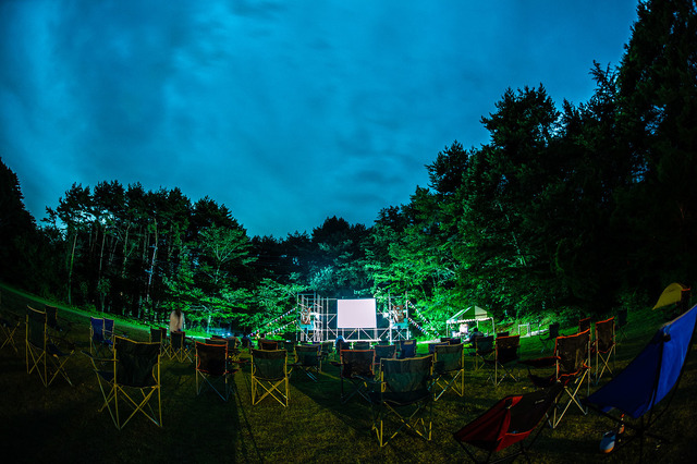 「富士　湖畔の映画祭」昨年の様子