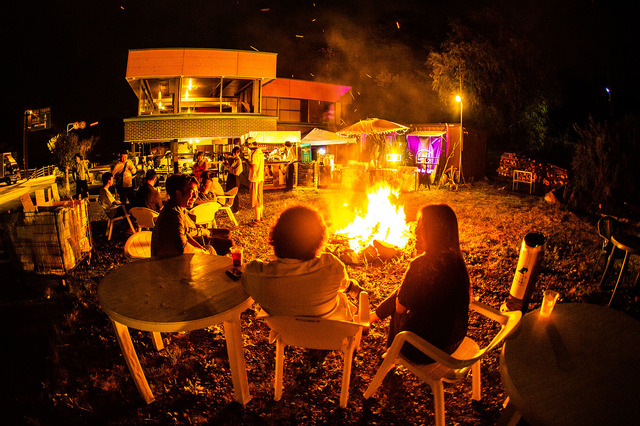 「富士　湖畔の映画祭」昨年の様子