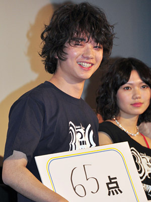 『ヒミズ』公開初日舞台挨拶にて