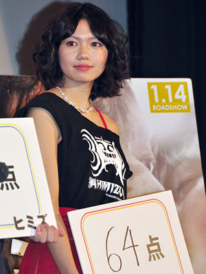 『ヒミズ』公開初日舞台挨拶にて