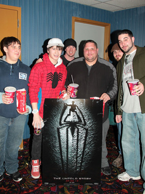 『アメイジング・スパイダーマン』サテライト中継の様子（ニューヨーク）