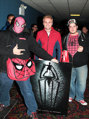 『アメイジング・スパイダーマン』サテライト中継の様子（ニューヨーク）