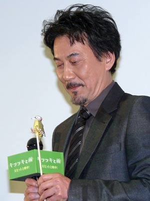 『キツツキと雨』公開初日舞台挨拶にて