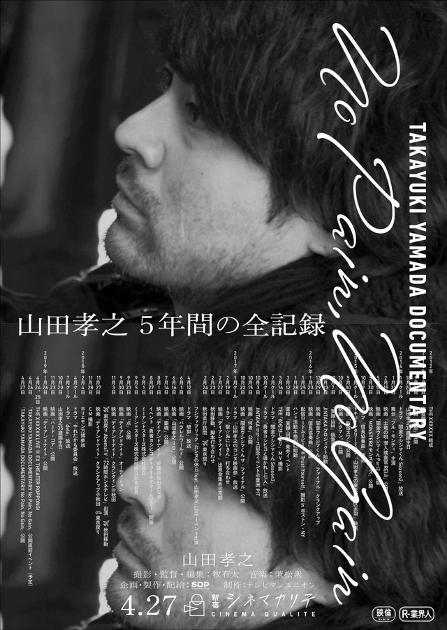 『TAKAYUKI YAMADA DOCUMENTARY「No Pain,No Gain」』（C）2019・SDP/NPNG