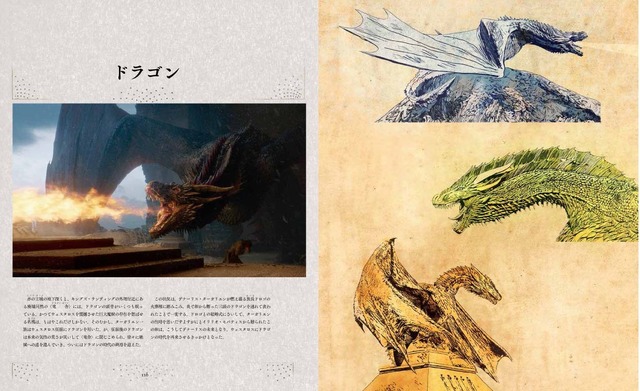 ドラゴン「ゲーム・オブ・スローンズ　コンプリート・シリーズ　公式ブック」　本文素材提供　早川書房