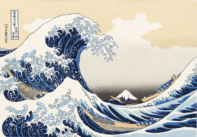 北斎作「神奈川沖浪裏」(C)2020 HOKUSAI MOVIE
