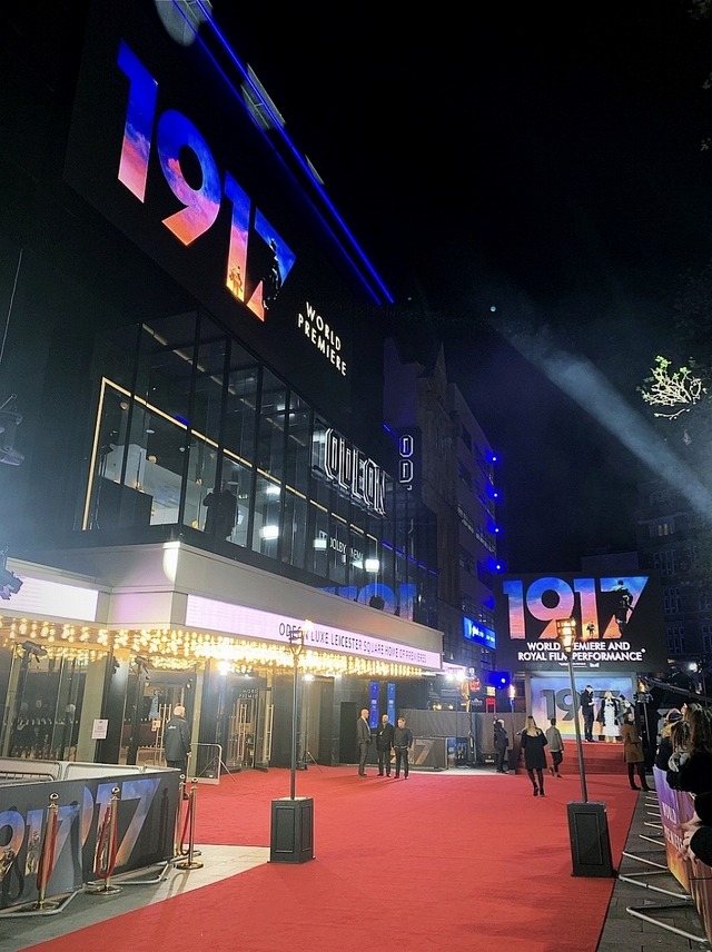 会場の装飾『1917 命をかけた伝令』(c)2019 Universal Pictures and Storyteller Distribution Co., LLC. All Rights Reserved.