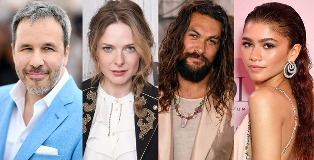 ドゥニ・ヴィルヌーヴ&レベッカ・ファーガソン&ジェイソン・モモア&ゼンデイヤ (C) Getty Images
