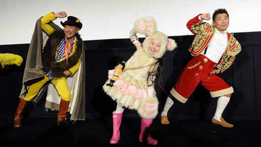 『長ぐつをはいたネコ』初日舞台挨拶にて