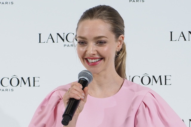 アマンダ・セイフライド「ランコム 新製品およびグローバル アンバサダーお披露目」発表会