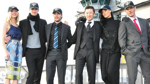 『バトルシップ』艦上来日記者会見@空母ジョージ・ワシントン