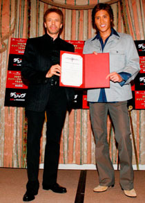 ジェリー・ブラッカイマーと対面！ 新庄剛志ハリウッド超大作3作品総合プロデューサー就任記者会見　サブ2