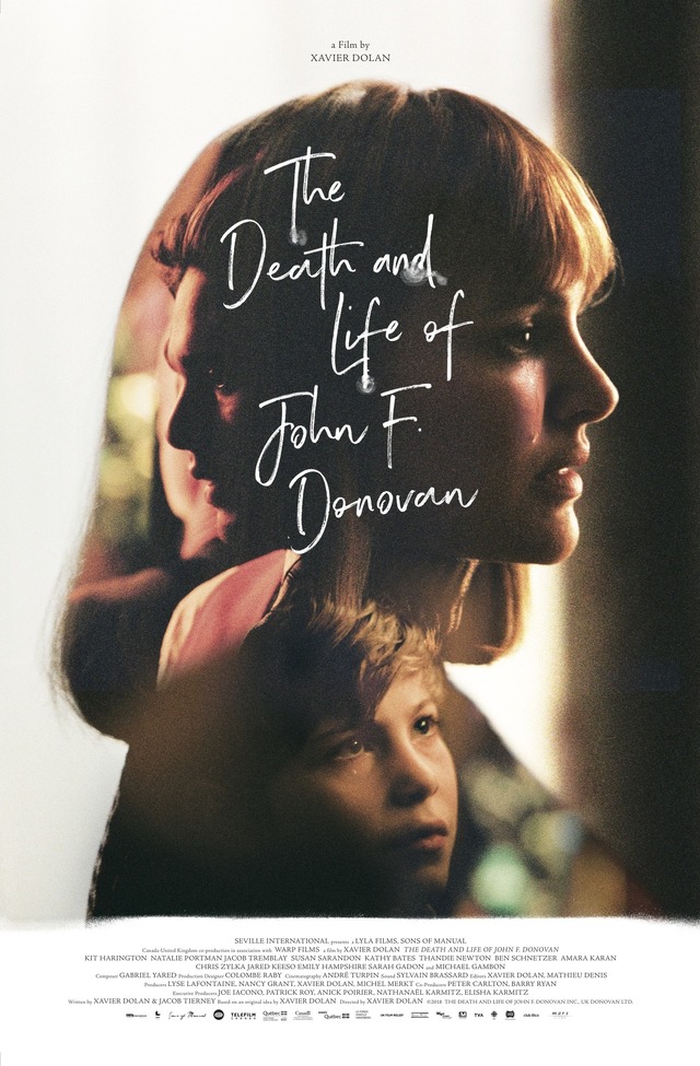 誌面限定SPビジュアル（デザイン：大島依提亜）（C）2018THE DEATH AND LIFE OF JOHN F. DONOVAN INC., UK DONOVAN LTD.