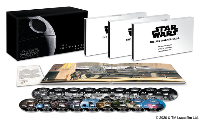 『スター・ウォーズ スカイウォーカー・サーガ 4K UHD コンプリートBOX(数量限定)』(C)2020 & TM Lucasfilm Ltd.