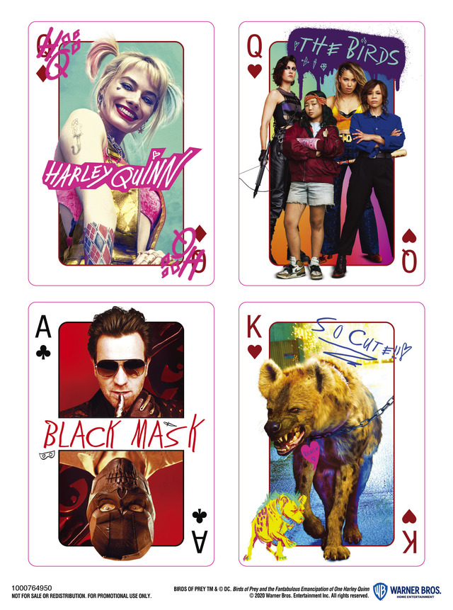 HQbop_キャラクターステッカーBIRDS OF PREY TM & （c） DC. Birds of Prey and the Fantabulous Emancipation of One Harley Quinn（c） 2020 Warner Bros. Entertainment Inc. All rights reserved.