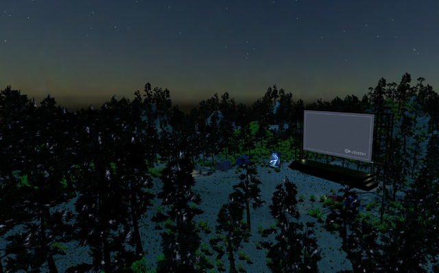 夜空と交差する森の映画祭