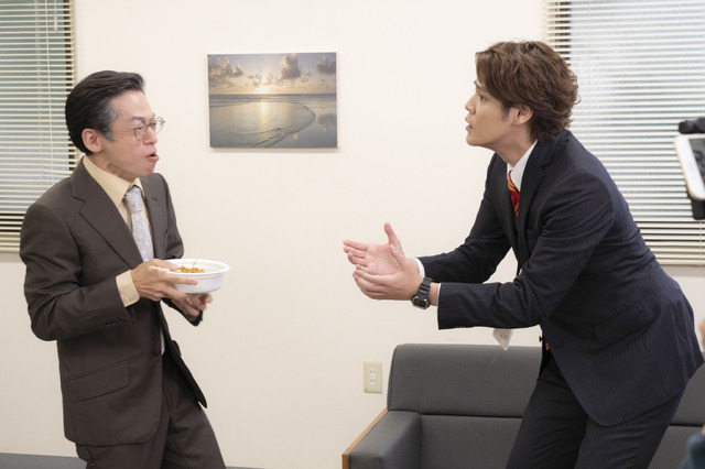 ドラマ「U.F.O.たべタイムリープ」撮影時の様子