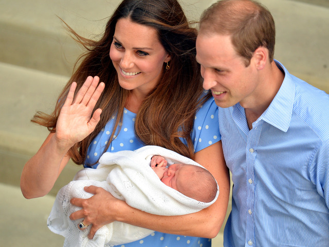 キャサリン妃＆ウィリアム王子＆ジョージ王子-(C) Getty Images