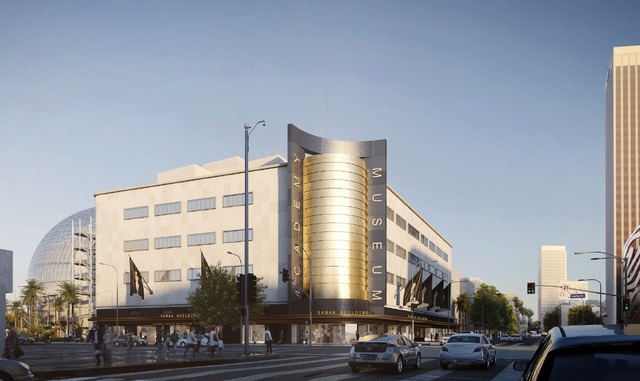 Academy Museum of Motion Pictures,Exterior Rendering （C）Renzo Piano BuildingWorkshop/（C）Academy MuseumFoundation/Image from L’Autre Image