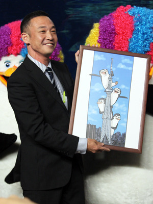 『マダガスカル3』×すみだ水族館 in 東京スカイツリーでのイベント（柳沢慎吾＆エリック・ダーネル監督）