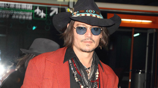 『ダークシャドウ』のPRのため来日したジョニー・デップ -(C) Rex Features／AFLO