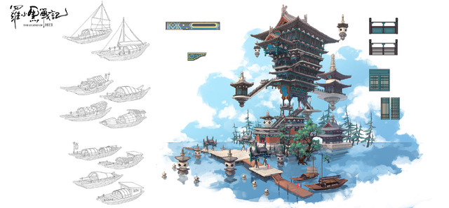 設定画〈館〉『羅小黒戦記 ぼくが選ぶ未来』(C) Beijing HMCH Anime Co.,Ltd　