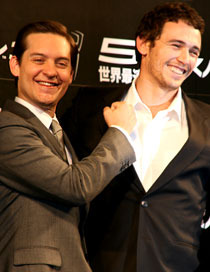 世界最速公開決定！『スパイダーマン3』トビー・マグワイア、ジェームズ・フランコ来日記者会見　サブ２