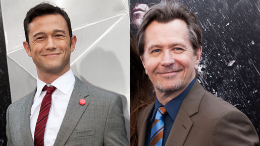 『ダークナイト ライジング』ジョセフ・ゴードン＝レヴィット＆ゲイリー・オールドマン  Photos by Mayumi Nashida