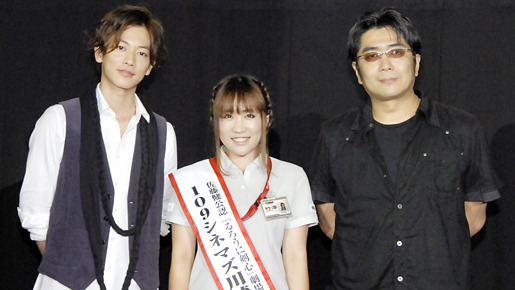 『るろうに剣心』特別先行上映にて　（左）佐藤健（右）大友啓史監督