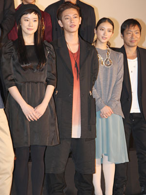 『るろうに剣心』公開初日舞台挨拶にて