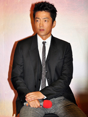 NHKプレミア「火怨・北の英雄 アテルイ伝」記者会見での大沢たかお