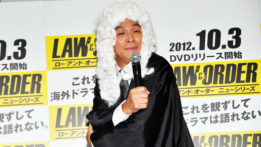 「ロー・アンド・オーダー」DVDリリース記念イベント（ますだおかだ・岡田圭右＆藤本美貴）