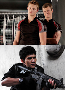 『ハンガー・ゲーム』アレクサンダー・ルドウィグ -(C) 2012 LIONS GATE FILMS INC. ALL RIGHTS RESERVED.／『ザ・レイド』イコ・ウワイス -(C) MMXI PT. MERANTAU FILMS
