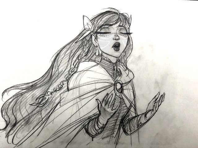 キャラクターデザインボード『竜とそばかすの姫』（C）2021 スタジオ地図