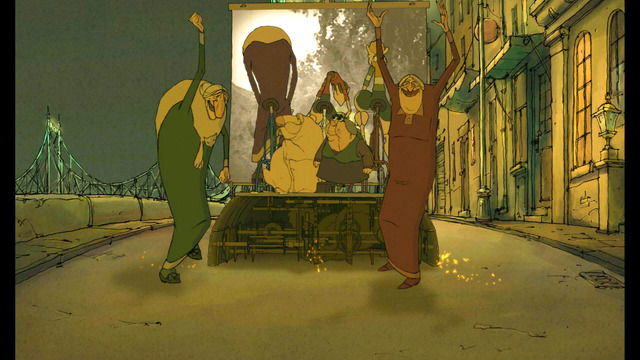 『ベルヴィル・ランデブー』（C）Les Armateurs / Production Champion Vivi Film / France 3 Cinema / RGP France / Sylvian Chomet
