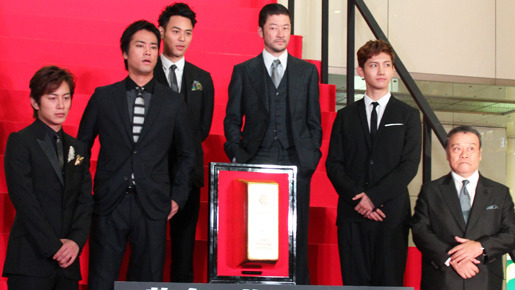 『黄金を抱いて翔べ』完成披露試写会