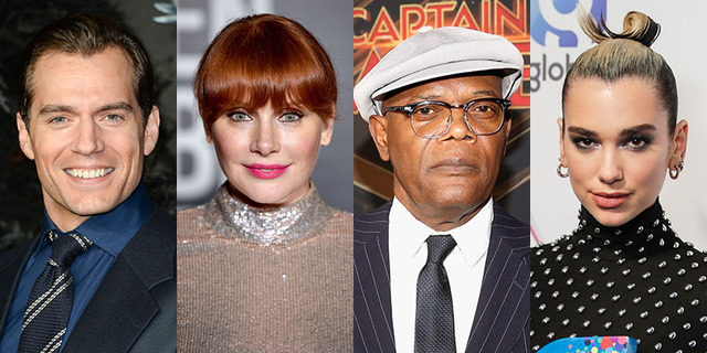 ヘンリー・カヴィル、ブライス・ダラス・ハワード、サミュエル・L・ジャクソン、デュア・リパ (C) Getty Images