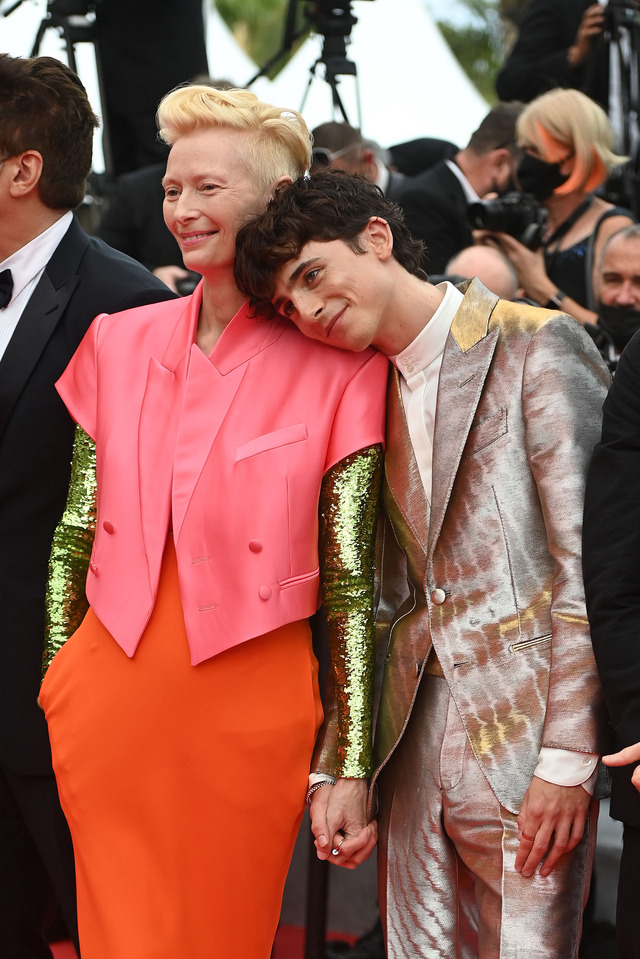 ティルダ・スウィントン&ティモシー・シャラメ Photo by Kate Green/Getty Images
