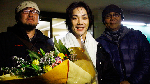 『のぼうの城』クランクアップの様子（野村萬斎）