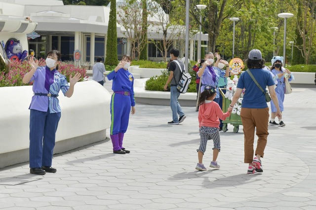 「ベイマックスのハッピーライド」付近の様子