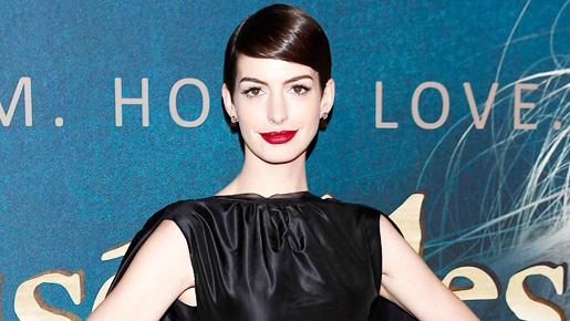 『レ・ミゼラブル』N.Y.プレミアに出席したアン・ハサウェイ -(C) ロイター／AFLO