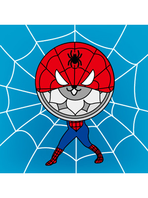 『アメイジング・スパイダーマン』×「にしこくん」